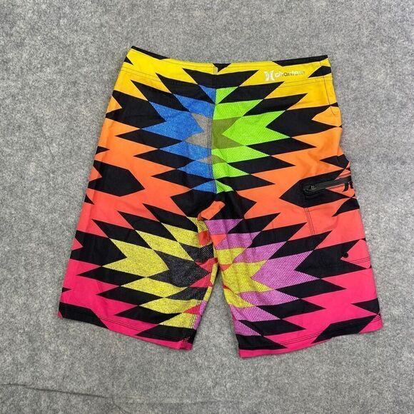 Hurley Phantom Board Shorts Bright Multi Color Rainbow Surf Skate Beach Men’s 28 - Picture 6 of 6